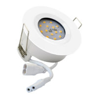 G40 downlight white with LED and cables