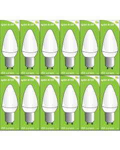 8159 L1 Clear 4W Candle Dimmable *12 Pack Bundle*