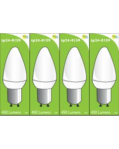 8159 L1 Clear 4W Candle Dimmable *4 Pack Bundle*