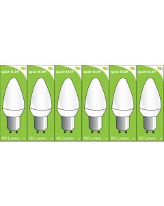 8159 L1 Clear 4W Candle Dimmable *6 Pack Bundle*