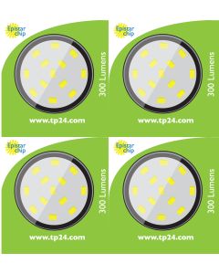 8620 3.5W G40 SMD LED Clear Round Lamp (5410/5412 Replacement) *4 Pack Bundle*