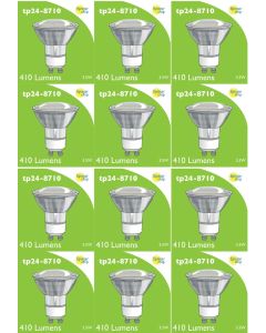 8710 LED 3.5W Clear Spot L1/GU10 Cap (2882 & 2880 Replacement) *12 Pack Bundle*