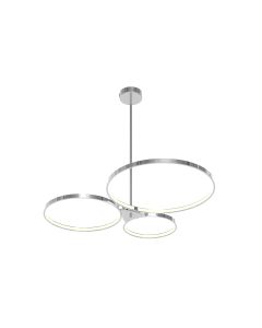 10243 Roosevelt 3 Arm Pendant with mixed circle arms