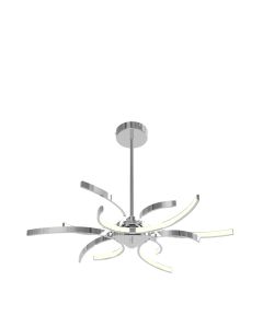 10127 Boulevard 2x3 Arm Pendant with Asymmetric C arms