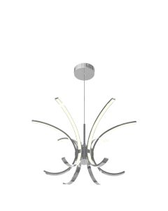10136 Boulevard 6 Arm Suspension Pendant Asymmetric C arms