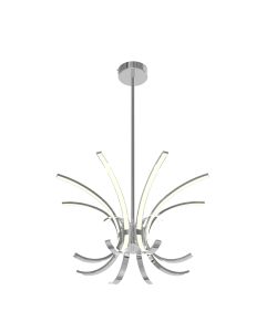 10128 Boulevard 8 Arm Pendant with Asymmetric C arms