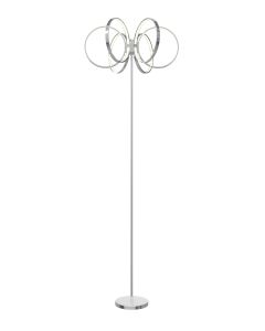 10159 Hudson 6 Arm Floor Lamp with Small Circle Arms