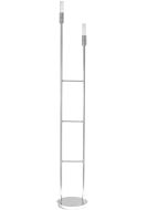 Roseau Double Floor Lamp in Chrome