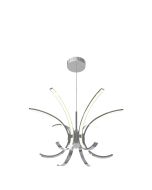 10136 Boulevard 6 Arm Suspension Pendant Asymmetric C arms