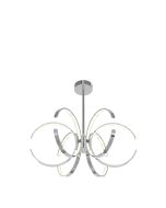 10066 Lexington 6 Arm Pendant with open circle lamp