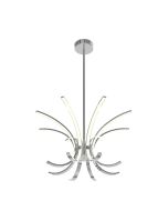 10128 Boulevard 8 Arm Pendant with Asymmetric C arms