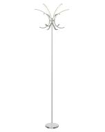10129 Boulevard 6 Arm Floor Lamp with Asymmetric C arms