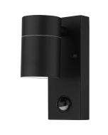 5385 Utah Coastal PIR single lamp in Matt Black