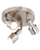 Valletta 3 Spot Plate in Satin Silver