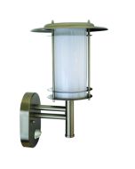 Doha Coastal Outdoor Light with PIR Sensor in Stainless Steel