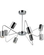 Kentucky 8 Arm Pendant in Chrome