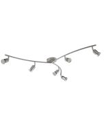 Large Tennessee 3 Arm spotlight in Satin Silver