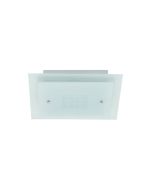 Goldhawk Square Flush Fitting in Frosted/Etched Glass