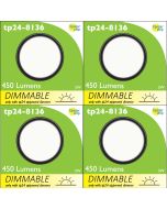 8136 G40 SMD 5W Round Frosted Dimmable 4000K (daylight) *4 Pack Bundle*