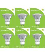 8713 LED 3.5W Clear Spot L1/GU10 Cap (2882 & 2880 Replacement) 4000K *6 Pack Bundle*