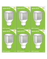 8722 LED 3.5W Opaque Spot L1/GU10 Cap (2886, 2884 & 2318 Replacement) *6 Pack Bundle*