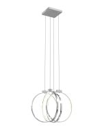 10194 Washington 4 Plate Square Suspension with Medium Circle Lamps