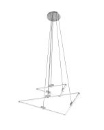 10407 Goodwin 3+3 Way Round Suspension Pendant with 2 Triangle Lamps