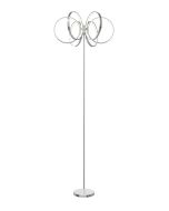 10159 Hudson 6 Arm Floor Lamp with Small Circle Arms