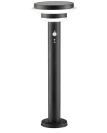 7761 Windermere Solar PIR Lamp Post in Black