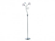Ruislip Floor Lamp in Chrome with Glass Shades
