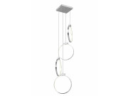 10164 Hudson 4 Plate Suspension Pendant with Small Circle Lamps