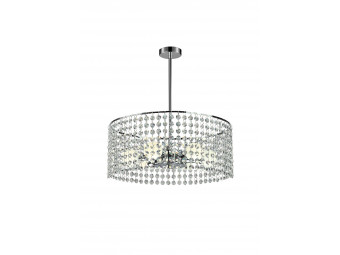 3685 Montpellier 5 way crystal shade pendant in chrome