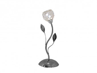 Covent Garden Table Lamp in Chrome with Glass Shade