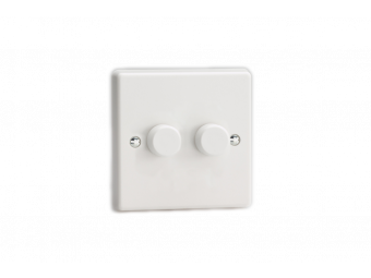 8102 Varilight Double white dimmer switch 2 way 