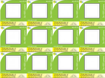 8142 Frosted Square G40 SMD LED Dimmable *12 Pack Bundle*