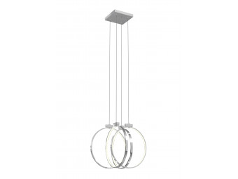 10194 Washington 4 Plate Square Suspension with Medium Circle Lamps