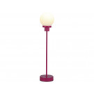 Albers Table Lamp in Plum with a Frosted Glass Shade