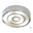 Beauvais Round Flush Fitting in Glass & Chrome