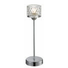 Finsbury Table Lamp in Chrome with Round Glass Shade