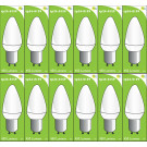 8159 L1 Clear 4W Candle Dimmable *12 Pack Bundle*