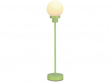 Albers Table Lamp in Lime Green with a Frosted Glass Shade