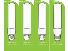 8602 Tube Lamp LED L1/GU10 3.5w Frosted (2898 & 2317 Replacement) * 4 Pack Bundle*