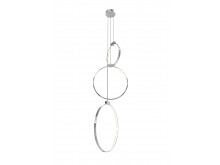 10244 Roosevelt 3 Arm Suspension Pendant with mixed circle lamps